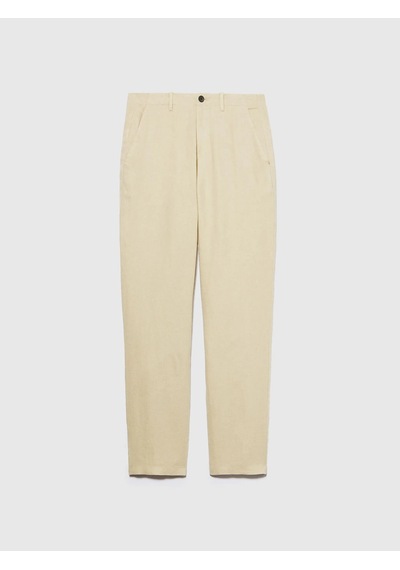 Sisley %100 Keten Slim Comfort Fit Pantolon Erkek Bej Pantolon - 325p4aghsf049