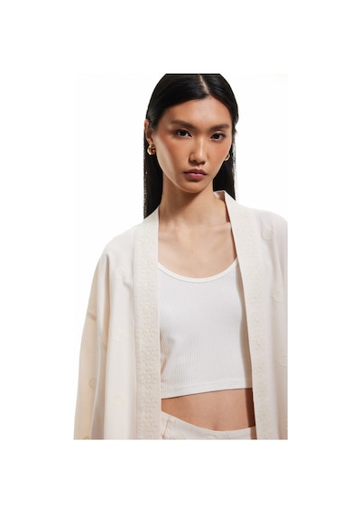 Koton Pamuk-viskon Karışımlı Nakış Detaylı Brodeli 3/4 Geniş Kol Uzun Kimono Ekru 5sak50032pw Ekru Koton Pamuk-viskon Karışımlı Nakış Detaylı Brodeli 3/4 Geniş Kol Uzun Kimono Ekru 5sak50032pw Ekru