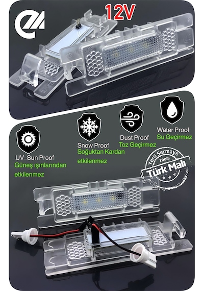 Fıat Grande Punto Hatchback 2005-2018 Canbus Led Plaka Aydınlatma Ledi Lambası