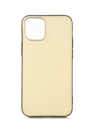 Apple Uyumlu iPhone 12 Mini Uyumlu Zore Premier Silikon Kılıf-gold Gold -