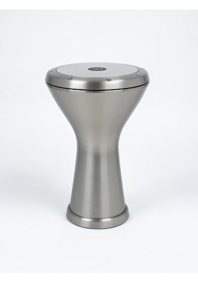 Vatan Darbuka, Gümüş Rengi Metal, 5 Numara, Geleneksel Türk Müzik Enstrümanı, Profesyonel Darbuka 22cm Çap