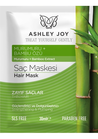 Ashley Joy Bambu Özlü Saçlara Özel ve Dolgunlaştırıcı Saç Bakım Maskesi 30 ML Ashley Joy Bambu Özlü Saçlara Özel ve Dolgunlaştırıcı Saç Bakım Maskesi 30 ML