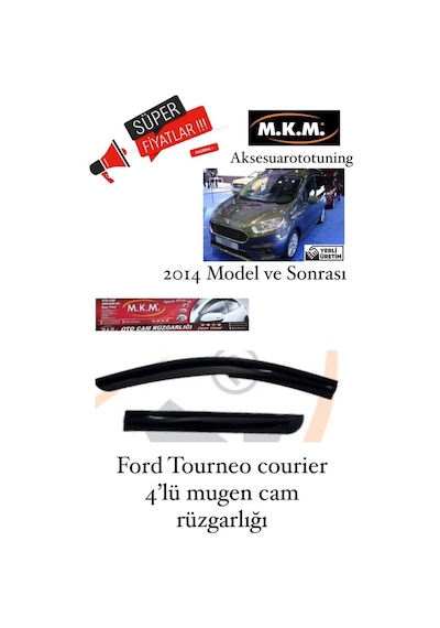 Ford Tourneo Courıer 2014 Ve Üzeri 4'Lü Mugen Cam Rüzgarlığı