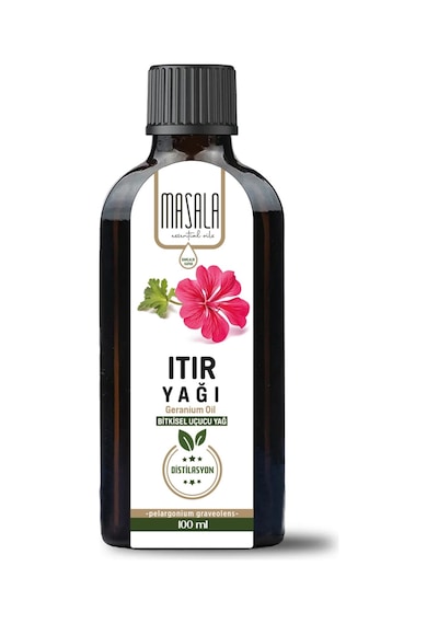 Masala Saf Itır Sardunya Yağı 100 Ml. Cam Şişe - Geranium Essential Oil 100 ML