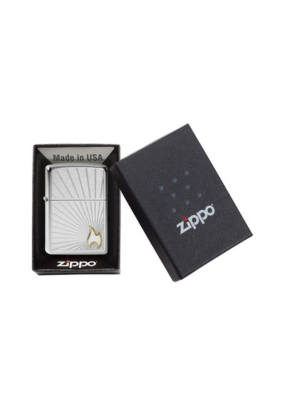 Zippo Two Tone Dizayn Çakmak Gri