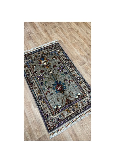 El Dokuma Afghan Halısı Bej