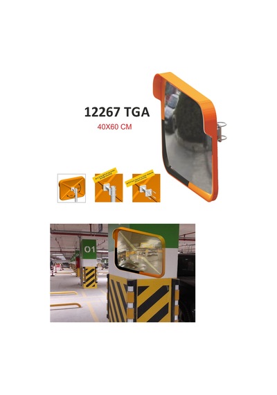12267 Tga 40 60Cm Evelux Trafik Güvenlik Aynaları