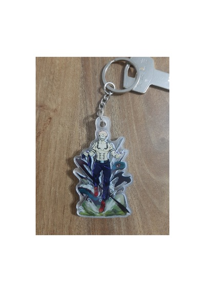 Owl Bag Jujutsu Kaisen Ryomen Sukuna Anime Desenli Acrylic Anahtarlık Çanta Süsü Çok Renkli