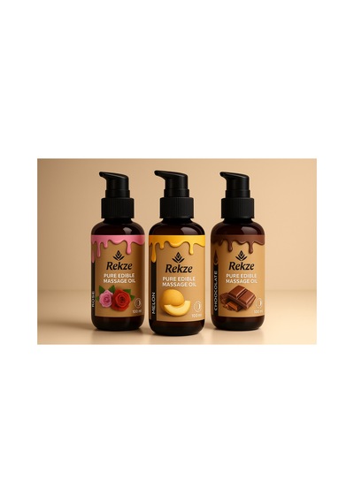 Rekze Aromaterapi Masaj Yağı 100 Ml Gül, Kavun Ve Çikolata Esanslı Rahatlatıcı Yağ - 744367932