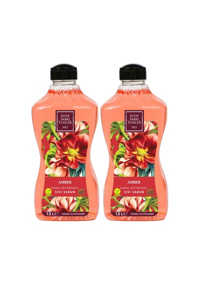 Eyüp Sabri Tuncer Doğal Zeytinyağlı Sıvı Sabun Amber 1.5 Litre Pet Şişe X 2 Adet Diğer