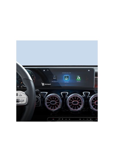 Mercedes A200 Uyumlu Araç Ekran Koruyucu Navigasyon Dijital Ekran V177 9h Nano Kırılmaz Şeffaf