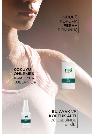 Tto Trx Sprey ve Roll-On Paketi Terleme Önleyici(Çay Ağacı Yağı/Tea Tree Oil)