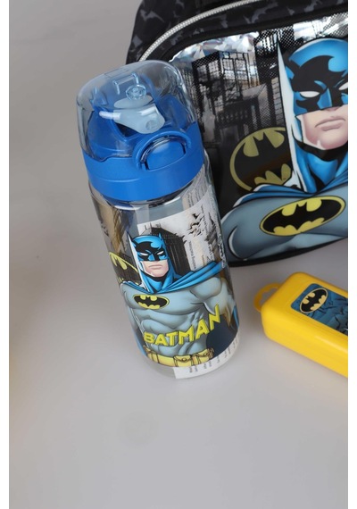 Yeni Sezon Lisanslı Batman Beslenme Çantası,matara,diş Fırçası Kutusu Ve Beslenme Kabı Yemek Seti Altın