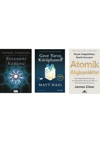Rezonans Kanunu + Gece Yarısı Kutuphanesı + Atomık Alıskanlıklar 3 Set