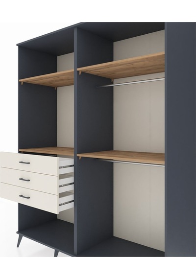 Kronos Gardrop 4 Raflı 3 Çekmeceli 2 Askılı 176x59x221 Antrasit-çam/aytaşı Çam/aytaşı Kronos Gardrop 4 Raflı 3 Çekmeceli 2 Askılı 176x59x221 Antrasit-çam/aytaşı Çam/aytaşı