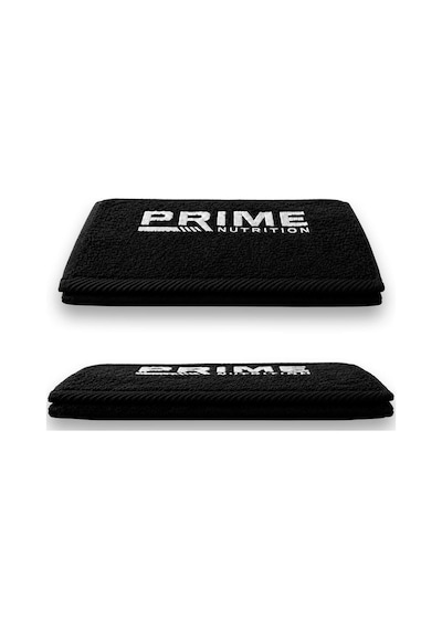 Prime Nutrition Beyaz Logo 30x100 Siyah Havlu