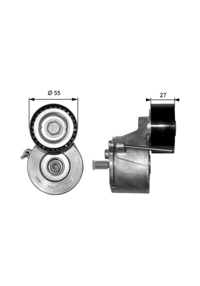 Gates Alternatör Gergi Rulmanı Kütüklü 206 1.4hdi-407-partner 1.6 Hdi-c3 1.6 16v-c5 1.6hdi-berlingo 1.6 Gates T38371 5751.89-1613840380-1214747-1329630