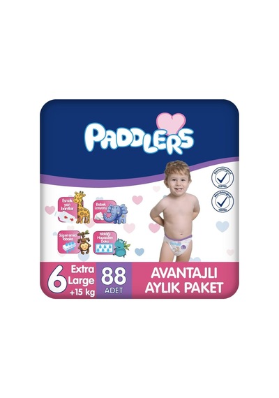 Bebek Bezi 6 Numara X-large 15+ Kg 88 Adet Aylık Paket Diğer