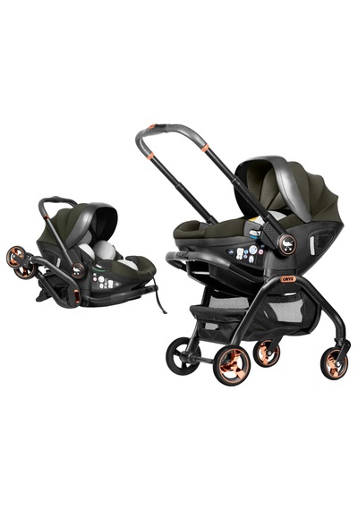 Merkür Bebe Onyx 2'si 1 Arada Oto Koltuğu Bebek Arabası Yeşil