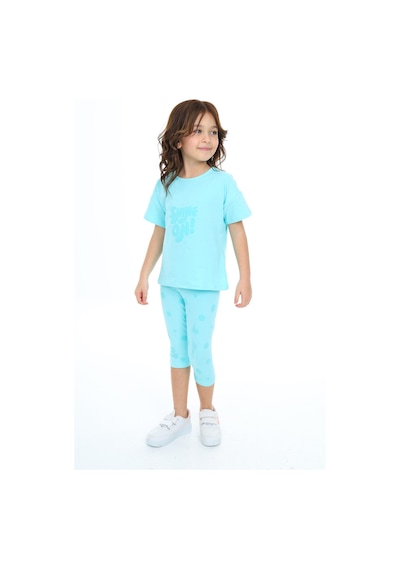 Toontoy Kids Toontoy Kız Çocuk Shıne On Baskılı Kaprili Takım Su Yeşili