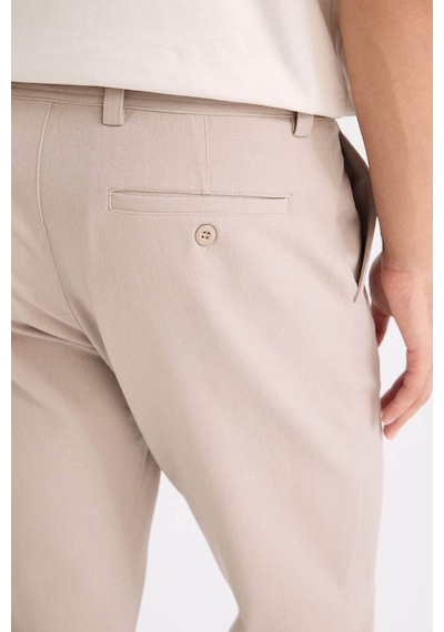 DeFacto Tailored Fit Normal Kesim Düz Paça Her Yöne Esneyen Yazlık Kumaş Pantolon -  C7508AX25SPBG755