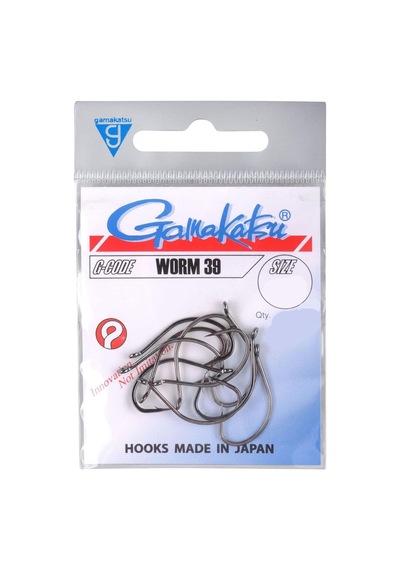 Gamakatsu Worm 39 Siyah Olta İğnesi No: 2