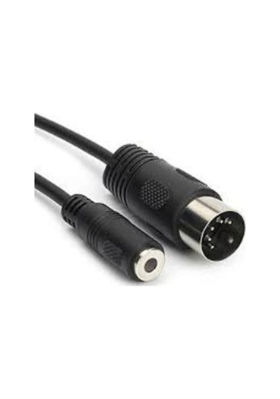 5 Pin Din Erkek To 3.5 Mm Stereo Dişi Çevirici Kablo 15 Cm