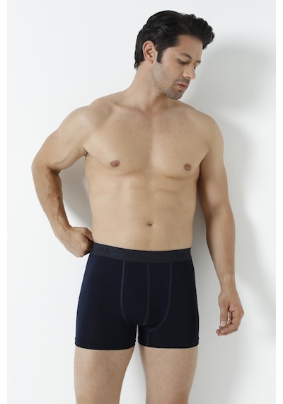 Arma Yıldız Erkek Lacivert Bambu Boxer 3'lü Paket-lacivert