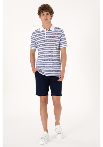 U.S. Polo Assn. Erkek Regular Fit Polo Yaka Açık Lacivert Tişört 50299671-VR059
