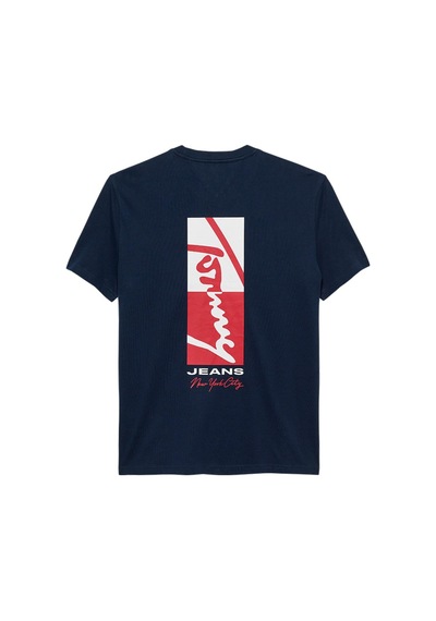 Tommy Hilfiger Tjm Reg Lınen Blend Camp Ss Ext Erkek Mavi Kk Gömlek - Dm0dm23058-14928
