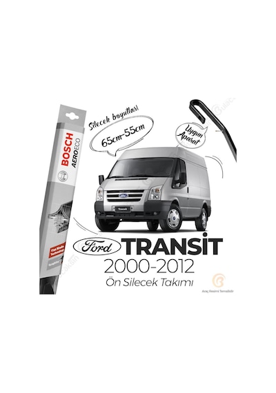 Ford Transit Muz Silecek Takımı 2000-2012 Bosch Aeroeco