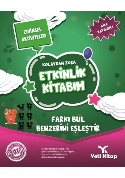 Kolaydan Zora Farkı Bul Benzerini Eşleştir Kitabım