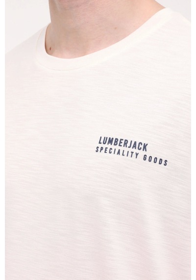 Lumberjack 101571639 Ml Jasper 11urb1052 4fx T-shırt Ekru