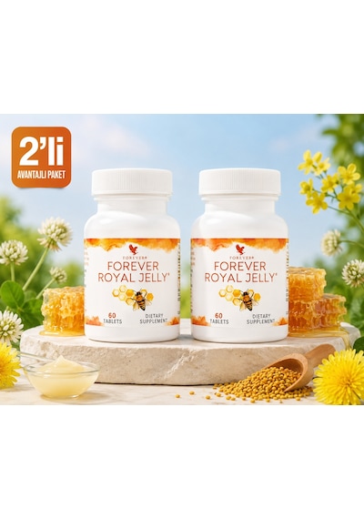 Forever Royal Jelly Arı Sütü İçeren Takviye Edici Gıda 2 x 60 Tablet