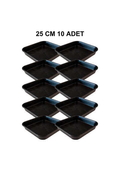 Grow Wizard Kare Saksı Altlığı 25 Cm 10 Adet