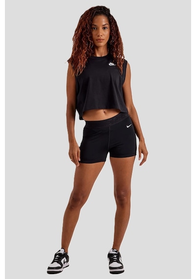 Nike Sportswear Club Women's Sleeveless Cropped Top Kadın Crop Kolsuz Tişört Siyah