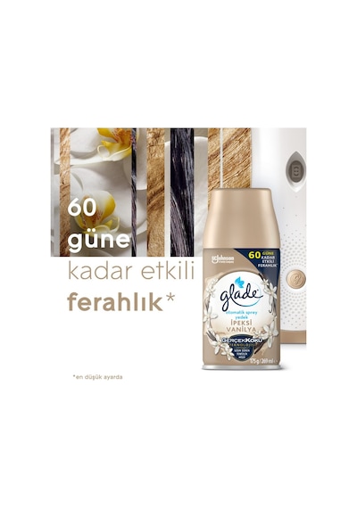Glade Automatic Spray Yedek İpeksi Vanilya Kokusu 269 Ml 60 Gün Etkili vanilya