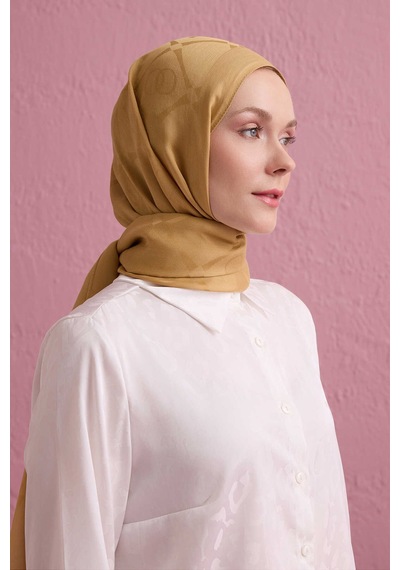 Imannoor İman I Baklava Camel Ramy Jakar Şal 70x190 Deve