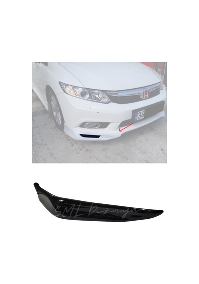 Honda Civic Fb7 Ön Flap (Plastik) BOYASIZ Fb7 Ön-Tampon-Flap-Ek