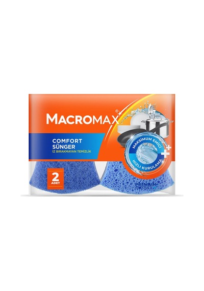 Macromax Comfort Sünger 2'li - 6 Adet Tarı