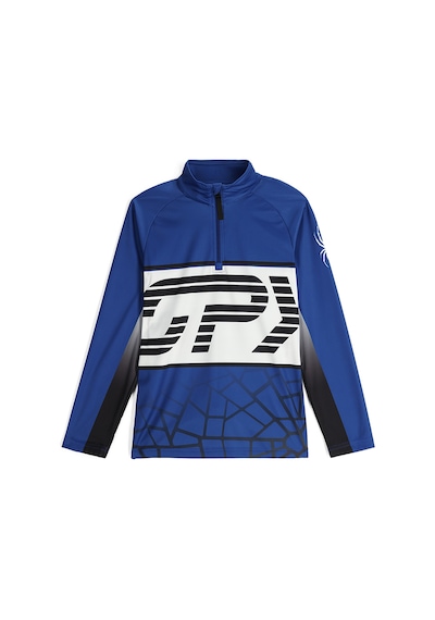Spyder Web 12 Zip Erkek Çocuk Mavi İçlik Üst Z4