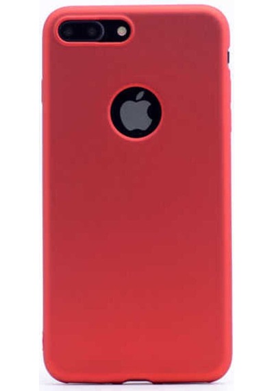 Apple Uyumlu iPhone 8 Plus Kılıf Zore Premier Silikon Kapak Kırmızı