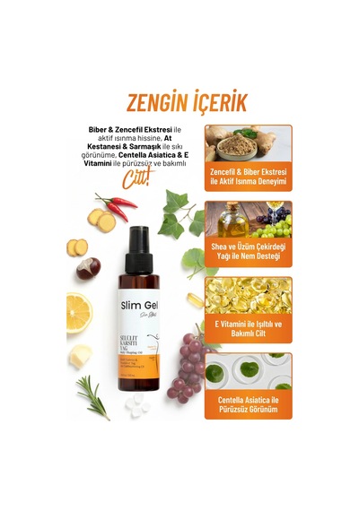 Selülit Karşıtı Sıkılaştırıcı & Pürüzsüzleştirici Nemlendirici Vücut Bakım Yağı