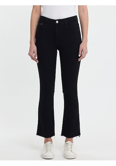 Ltb Lynda X Cropped Flare Kadın Jean Pantolon 010095156215712 - 200 Siyah Ltb Lynda X Cropped Flare Kadın Jean Pantolon 010095156215712 - 200 Siyah