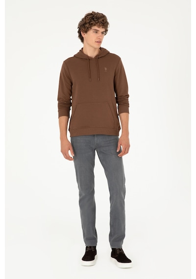 U.s. Polo Assn. Erkek Kahverengi Sweatshirt 50295167-vr029 Kahverengi