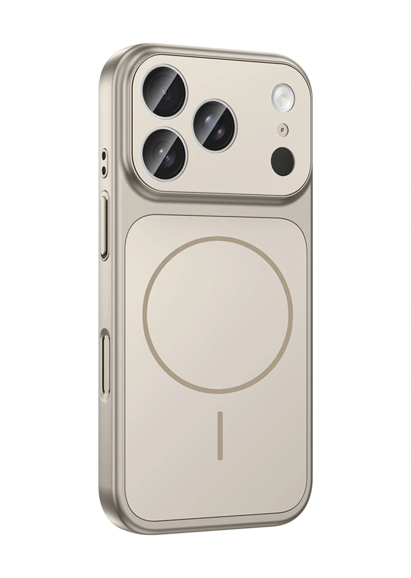 Apple Uyumlu iPhone 17 Pro Kılıf M-safe Şarj Özellikli Kamera Korumalı Formen Kılıf Gri