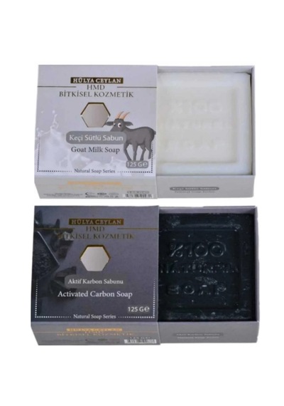 Hmd Bitkisel Kozmetik Aktif Karbon + Keçi Sütlü Sabun 2 x 125 G
