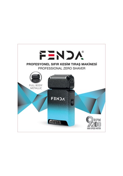 Fenda Profesyonel Sıfır Kesim Tıraş Makinesi Mavi Fndsklks0007bl