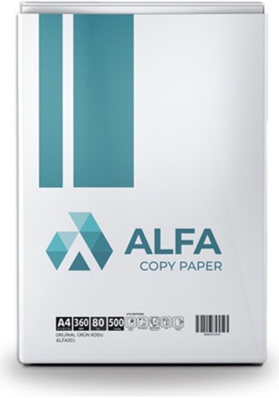 Alfa Fotokopi Kağıdı A-4 80 Gr 500'lü