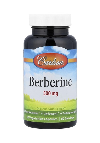 Carlson, Berberine, 500 Mg, 60 Vegetarian Capsules